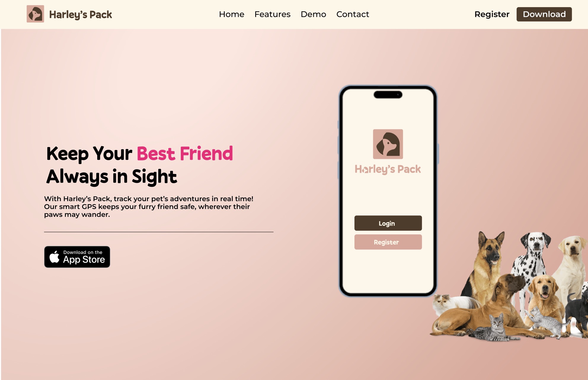 Harleys Pack website preview