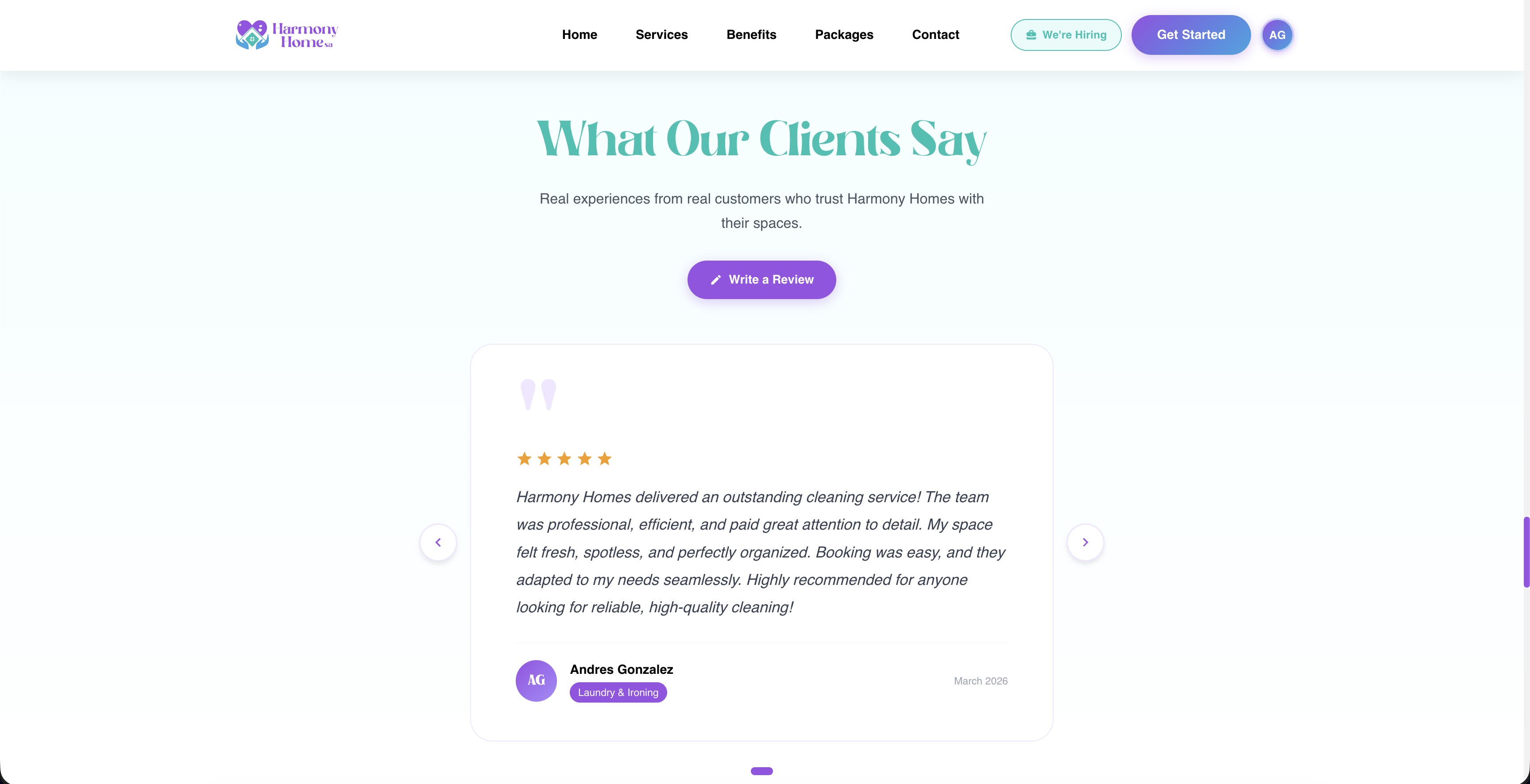A Real Review System, Not a Testimonials Slider